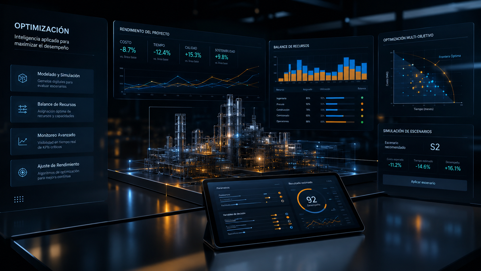 Optimización de soluciones y precisión operativa