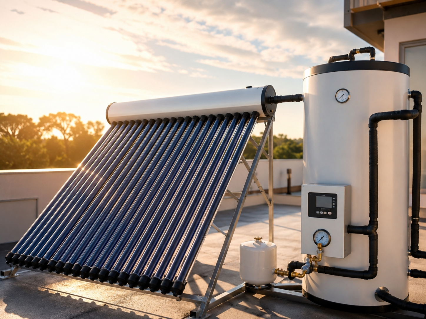 Rendimiento y operación de sistema solar térmico
